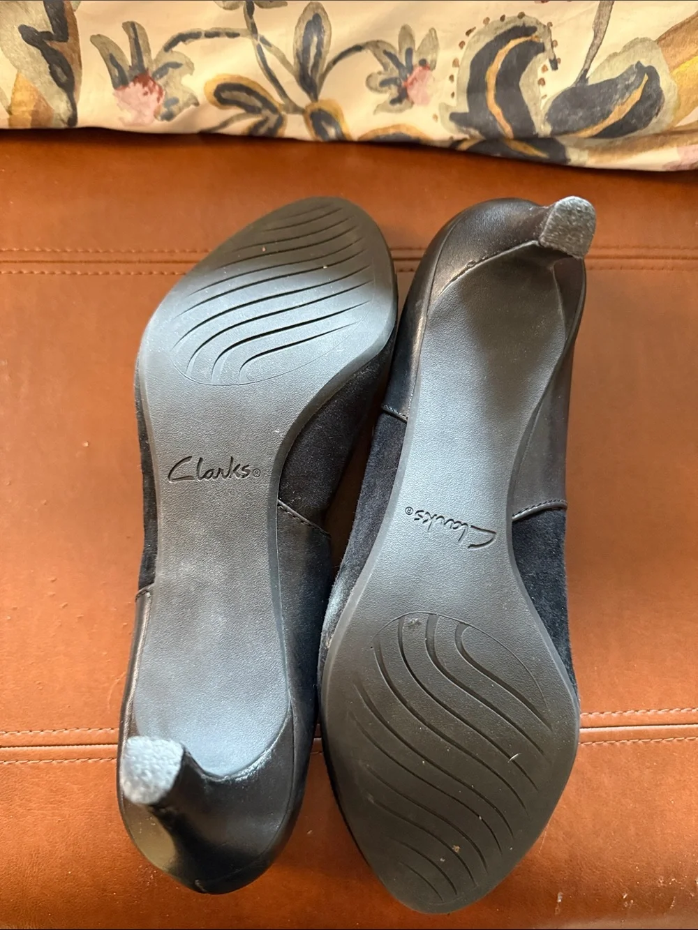 Clarks Black Mary Jane Heels